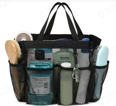 thumbnail image 4 of Cesta De Ducha De Malla Portátil Para Dormitorios Universitarios, Bolsa De Baño Grande Y Duradera Con 8 Bolsillos, 4 of 4